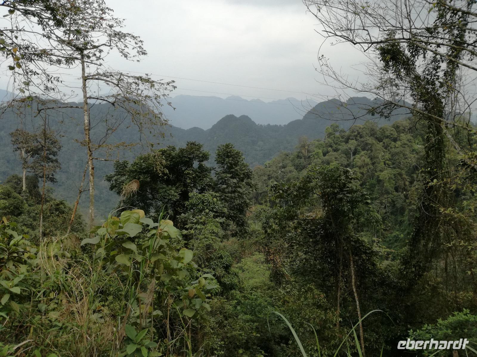 zweite Wanderung von Ban Hang nach Kho Moung