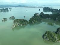 Halongbucht vom Wasserflugzeug aus