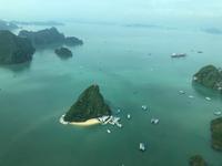 Halongbucht vom Wasserflugzeug aus