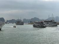 Schiffsverkehr in der Halongbucht