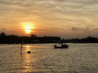 Sonnenuntergang am Coco-Fluss