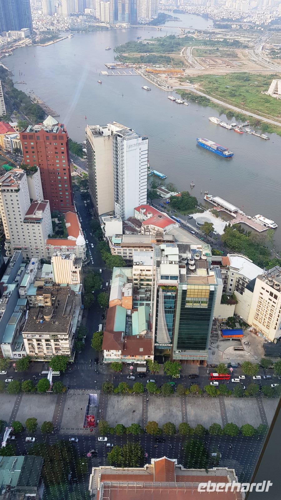 Saigon oder Ho Chi Minh Stadt von oben
