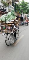 Transport von Karton in Hanoi