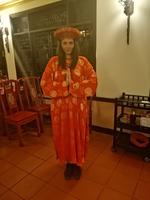 Verkleidung wie zu Kaiserzeiten, Hue, Restaurant Royal Park