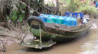 Transport von Wasser und Bier im Mekong Delta