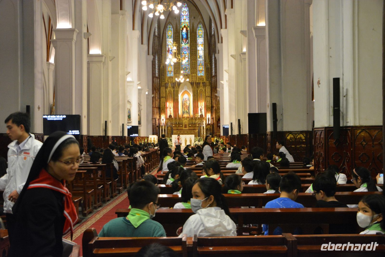 in der Kathedrale von Hanoi