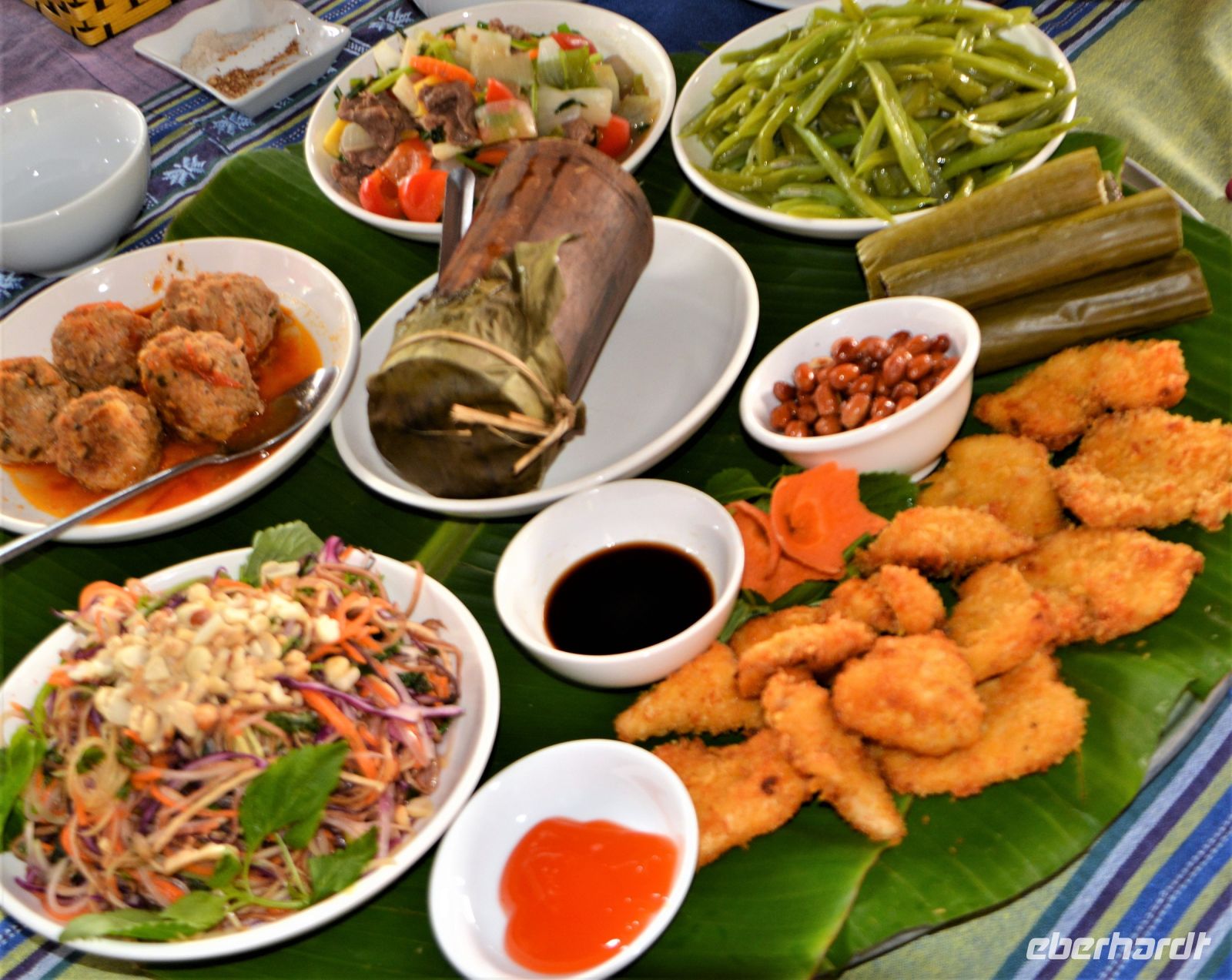 Mittagessen im Pfahlhaus