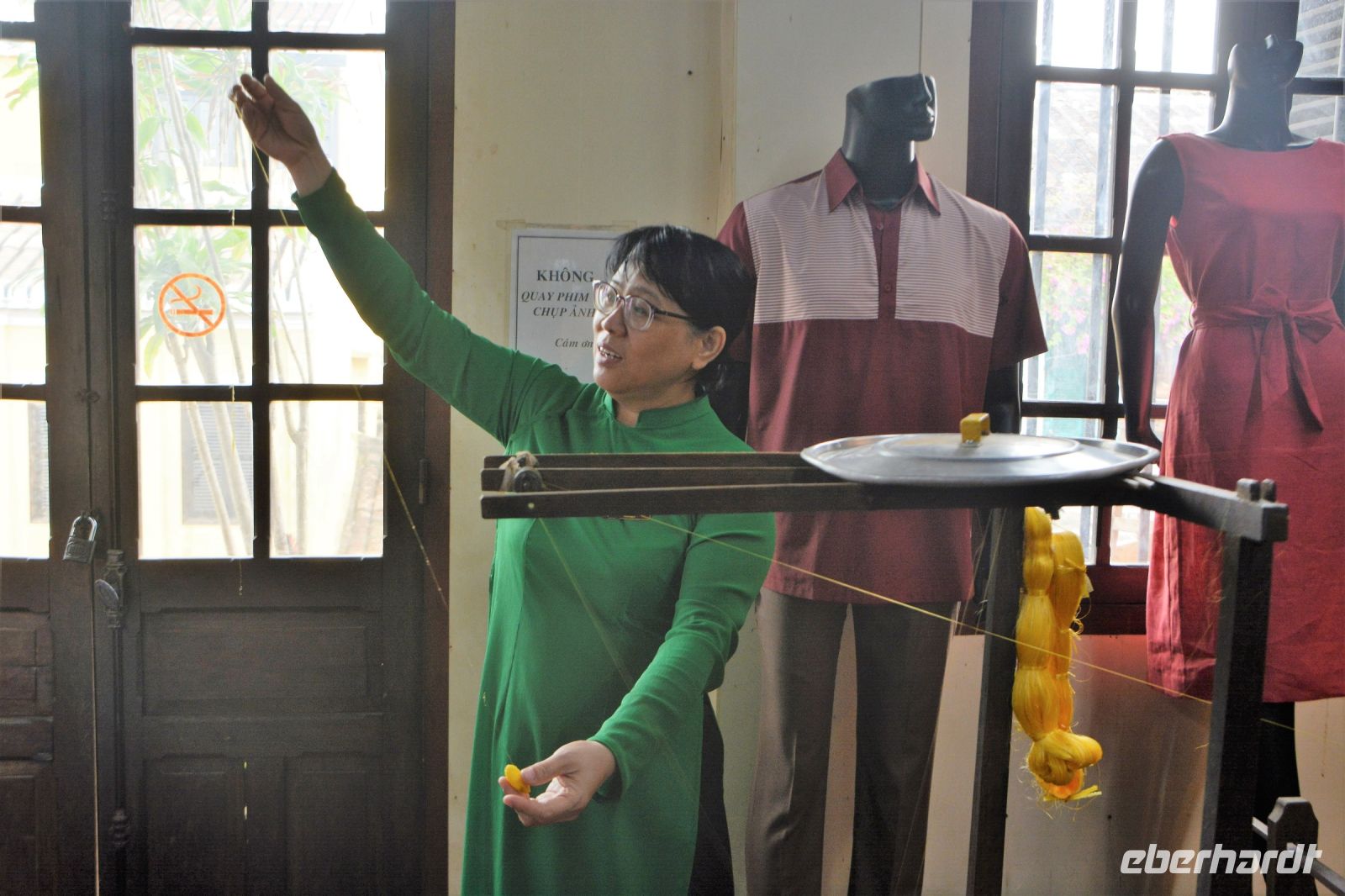 Vorführung der Spinntechniken