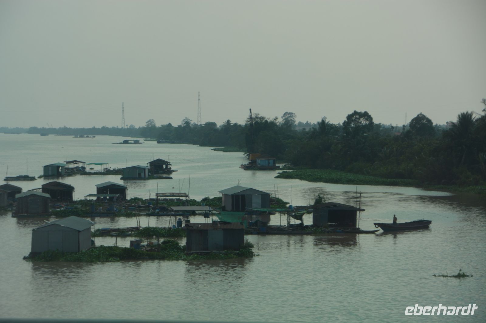 Fischzucht am Mekong