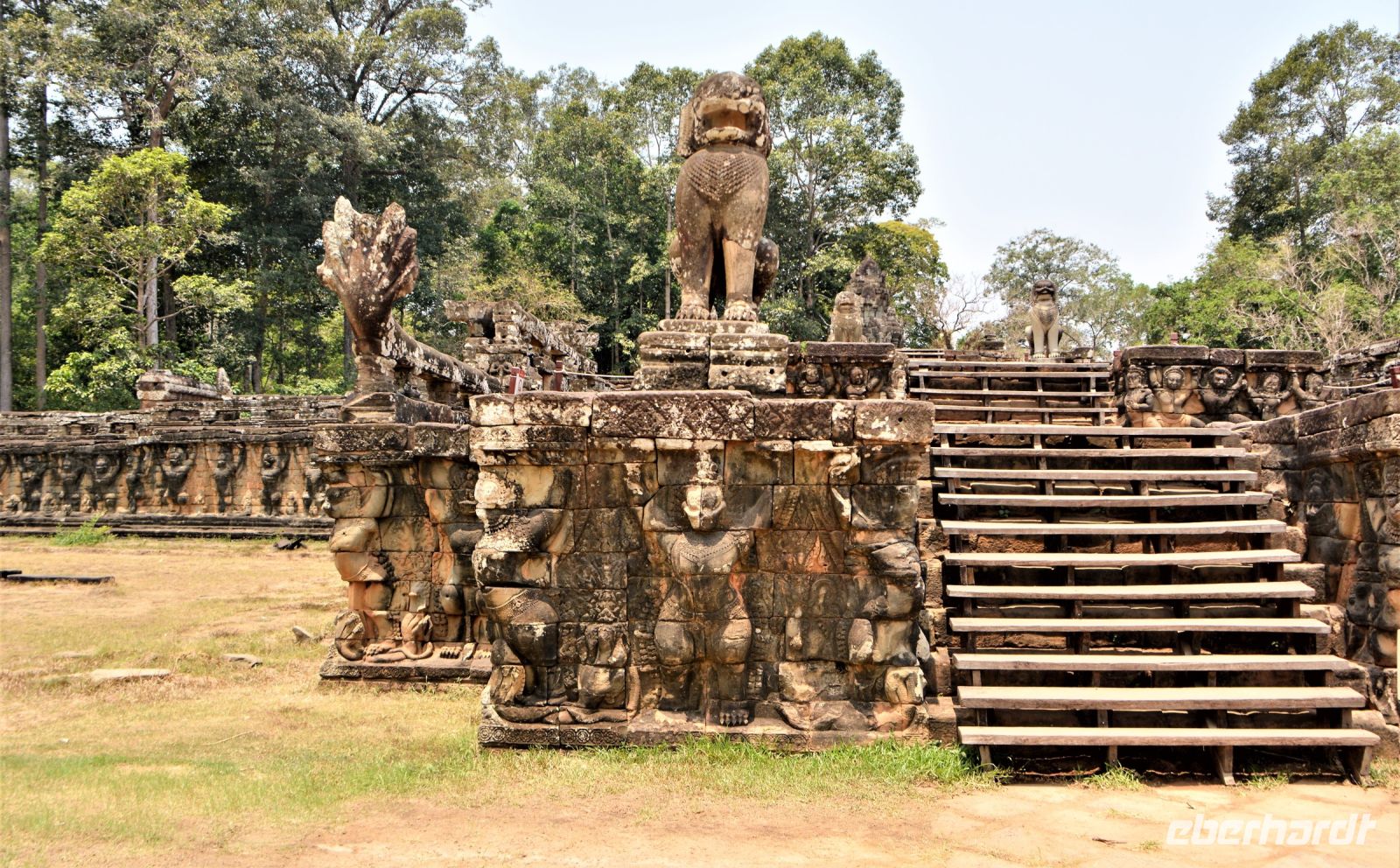 Terrasse des Lepra-Königs (Jayavarman) nach alten Theorien hatte er die Krankheit