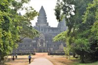 erster Blick auf Angkor Wat