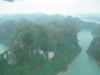 Halong Bucht von oben 