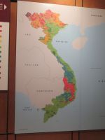 Die Karte der Nationalitäten und Minderheiten in Vietnam,  Ethnologisches Museum, Hanoi