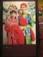 Ein Hochzeitspaar, Ethnologisches Museum, Hanoi