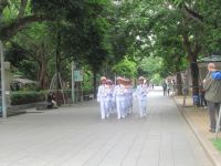Die Wachabslösung vor dem Ho-Chi-Minh Mausoleum, Hanoi
