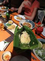 Reis im Bananenblatt, im Restaurant REU Old Boat, Hoi An, Vietnam