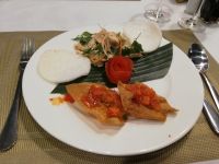 Die Vorspeise, Dinner am Bambusfloß, Hoi An