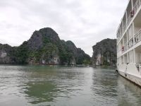 Halong Bucht -tolle Ausblicke vom Balkon