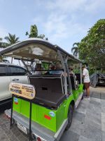 97. Mit dem Elektrofahrzeug...