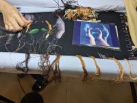 Traditionelles Kunsthandwerk in einer Schneiderei