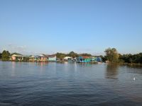 Schwimmende Häuser am Tonle Sap See