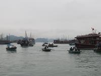 Dschunke in der Halongbucht