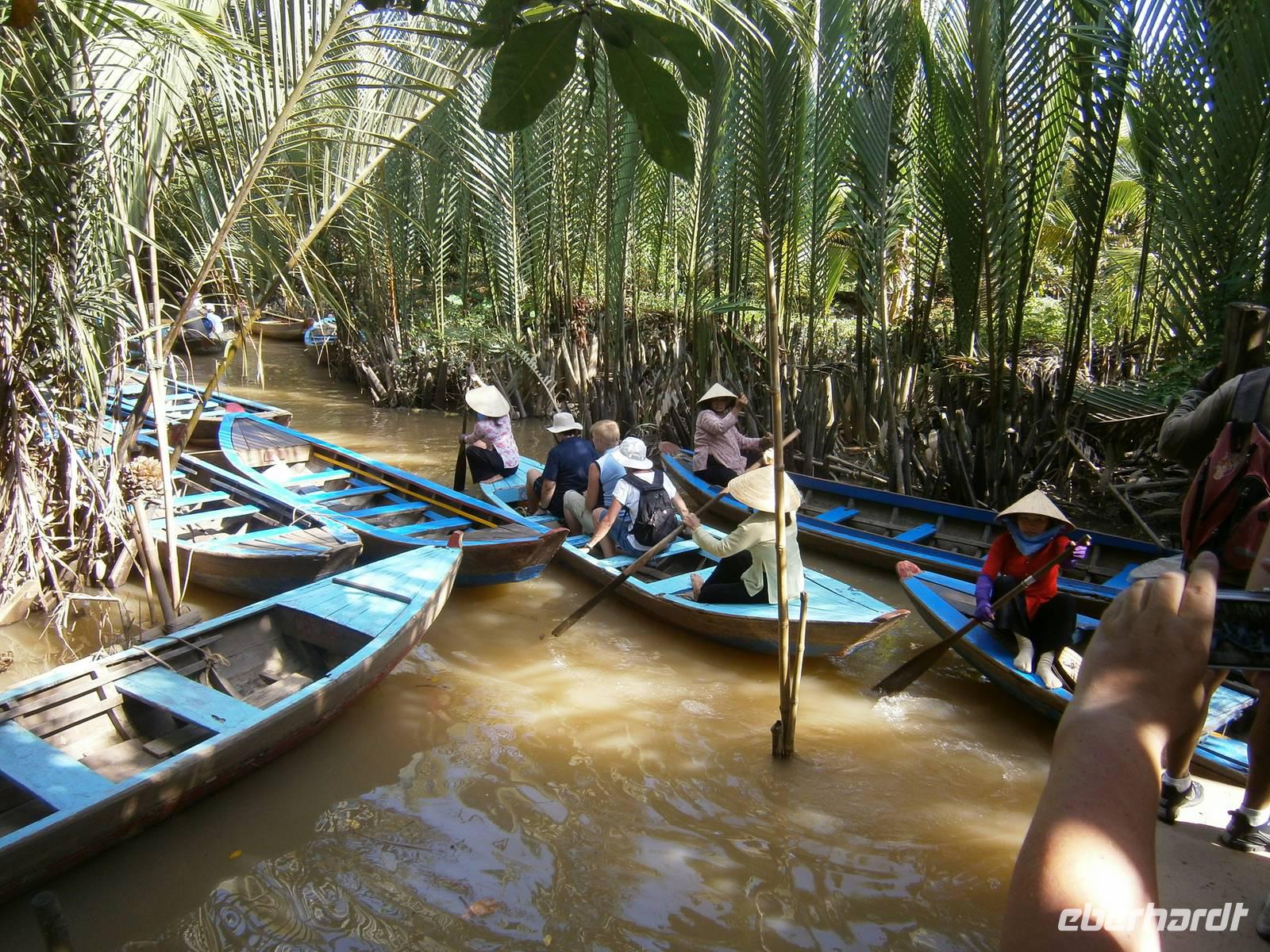 Bootsfahrt im Mekong-Delta