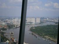 Blick vom Sky Tower in Saigon aus dem 49.Stock 