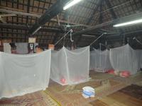 Nachtlager im Pfahlhaus