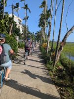 Fahrradtour an Reisfeldern