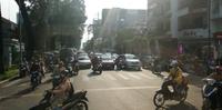 Verrückter Verkehr in Ho-Chi Minh Stadt