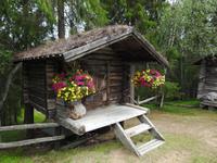 traditionelle Hütte 