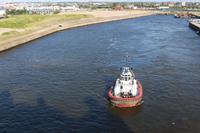 Auslaufen aus dem Hamburger Hafen