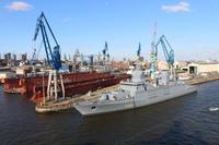 Auslaufen aus dem Hamburger Hafen