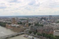 Fahrt mit dem London Eye - Blick auf Londoner Innenstadt mit Houses of Parliament und Big Ben