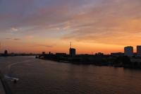 Sonnenuntergang über Rotterdam