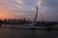 Sonnenuntergang über Rotterdam