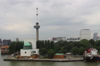 Auslaufen aus Rotterdam - Euromast und Maastunnel