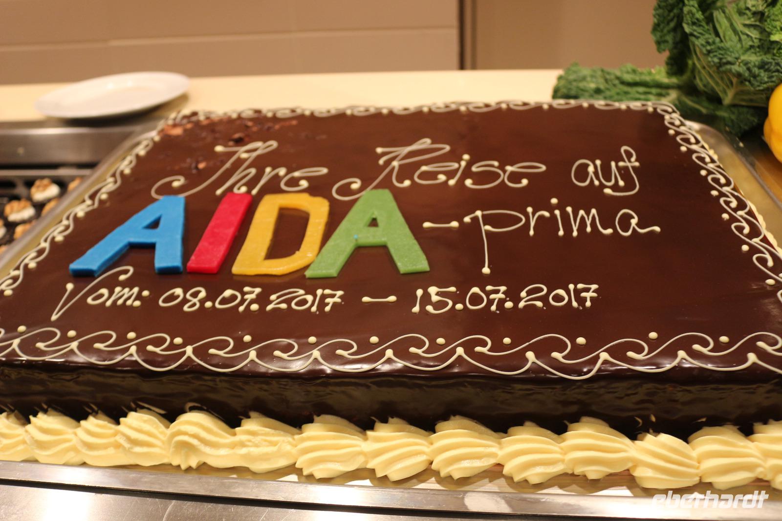 AIDA-Torte im Weite Welt Restaurant