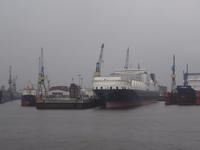 Ausfahrt in Hamburg bei Regen