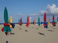 Deauville, Spaziergang am Strand