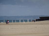 Deauville, Spaziergang am Strand