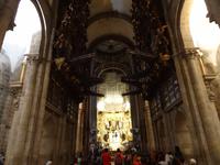 Santiago de Compostela - in der Kathedrale, Blick auf den Hauptaltar
