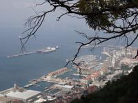 Gibraltar - Blick vom Felsentor auf die Stadt