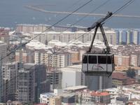 Gibraltar - Seilbahn hinauf auf den Felsen
