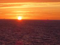 Sonnenuntergang an Bord