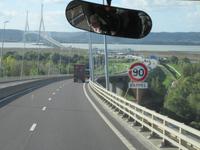 Fahrt über die Pont de Normandie