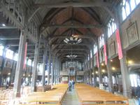 Kirche Saint-Catherine - die wohl älteste Holzkirche in Frankreich