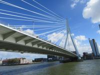 Fahrt durch die Erasmusbrücke