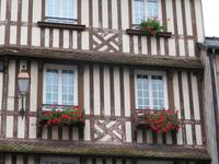 Normandie - Honfleur - typische Fachwerkhäuser